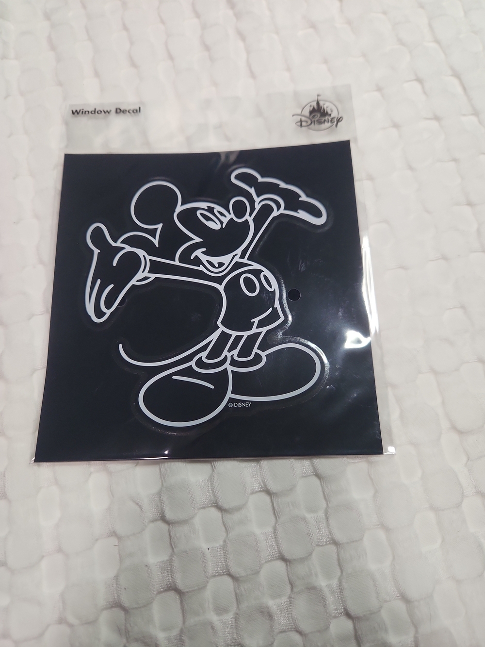 Disney Black and White Mickey Mouse Window Decal